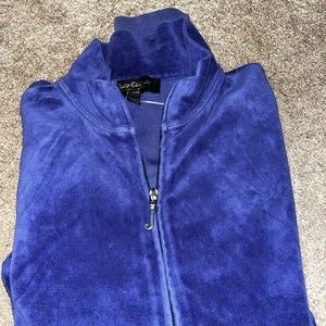 Purple blue Vintage Juicy Couture velour zip up